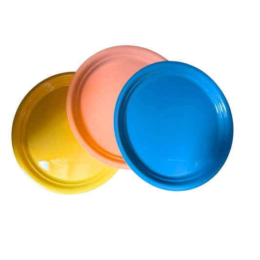 N-GPM-9938  PLATO TAQUERO COLORES CON 1 PZ O CAJA CON 200 PZS