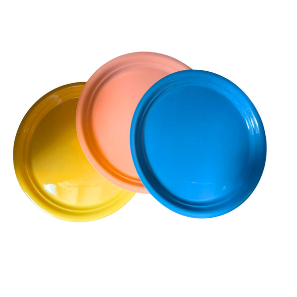 PLATO TAQUERO COLORES CON 1 PZ O CAJA CON 200 PZS