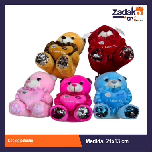 GPM-0035 OSO DE PELUCHE CON 1 PZ O CAJA CON 120 PZS