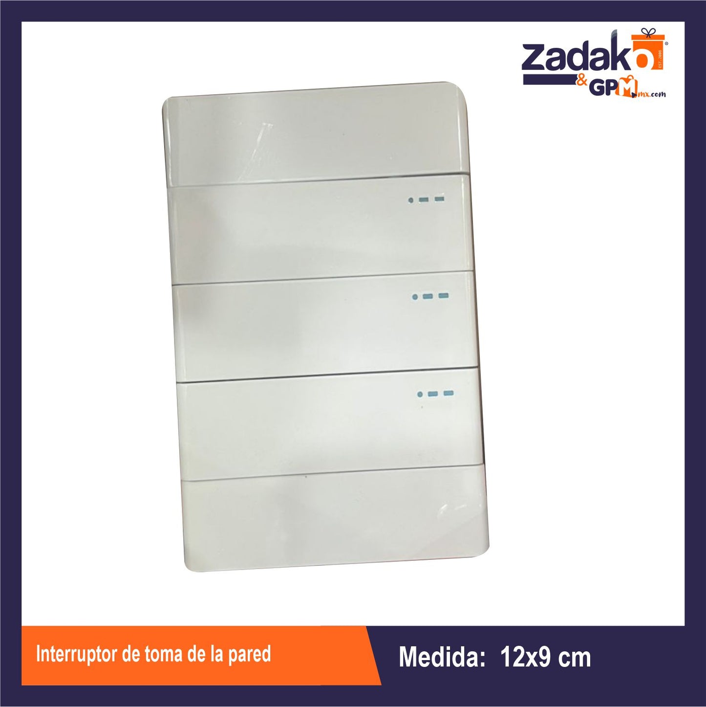 GPM-0125 INTERRUPTOR DE TOMA DE LA PARED CON 1 PZ O CAJA CON 100 PZS