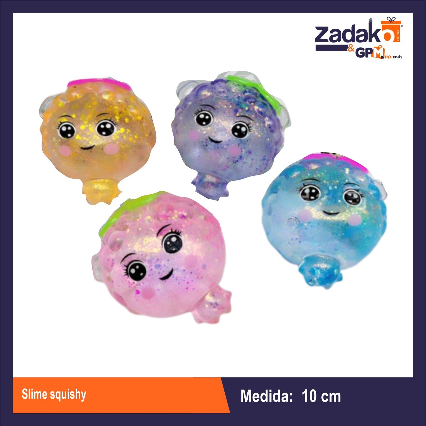 GPM-0427 SLIME SQUISHY CON 12 PZS O CAJA CON 12 PQTS