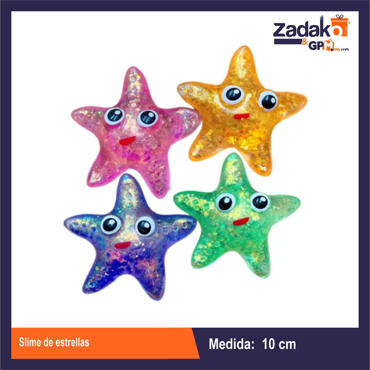 GPM-0430 SLIME DE ESTRELLAS CON 12 PZS O CAJA CON 24 PQTS