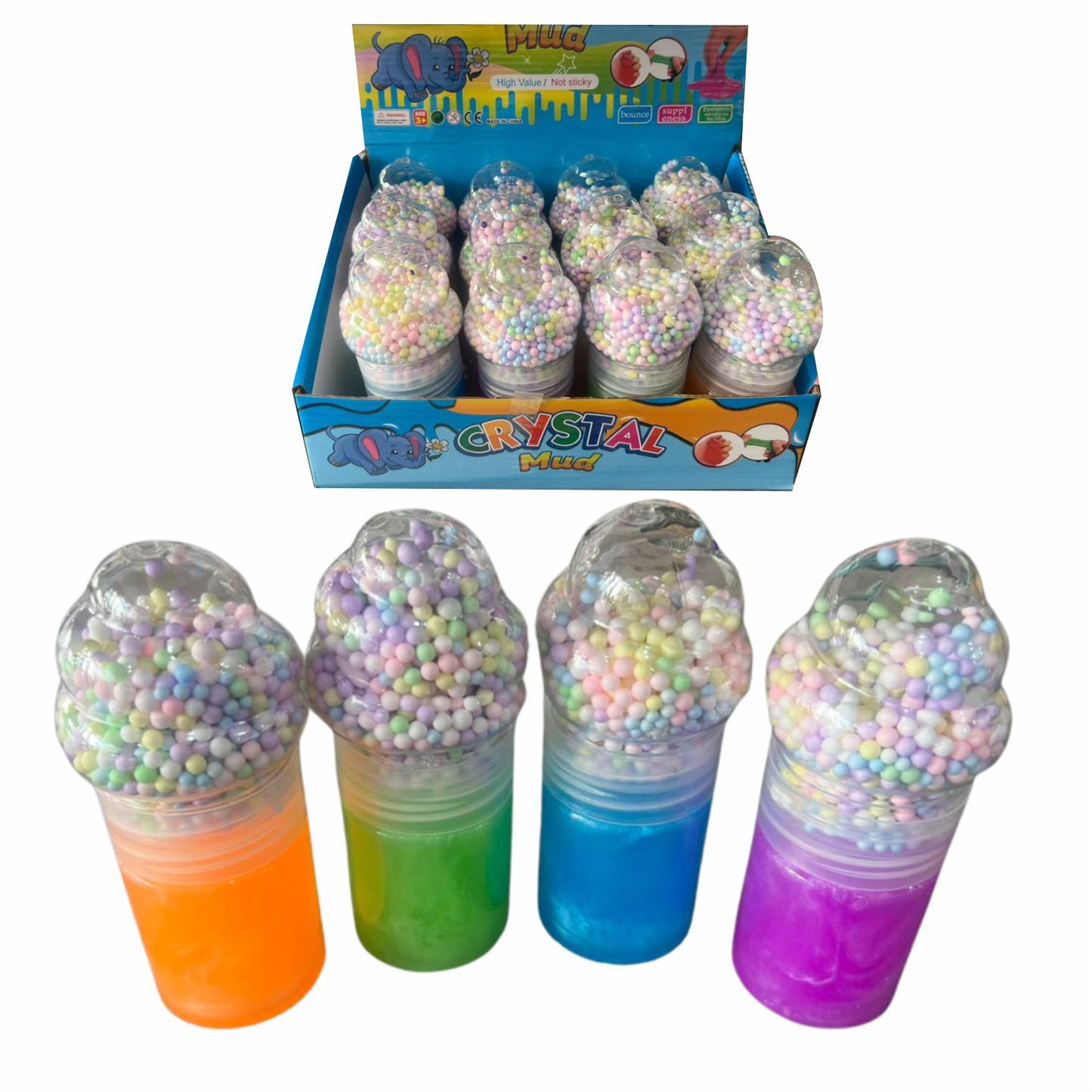 GPM-0531 SLIME EN FORMA DE HELADO CON 12 PZS O CAJA CON 8 PQTS