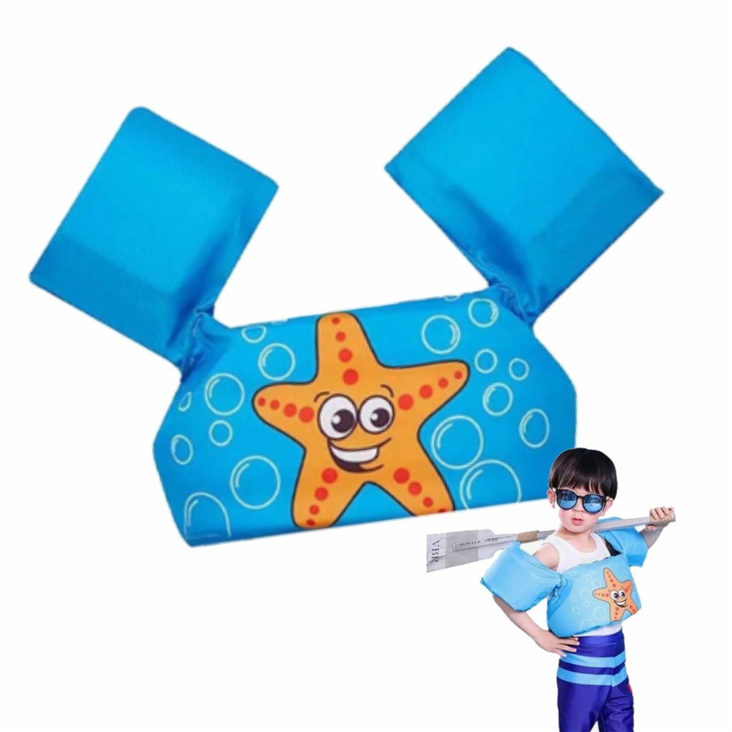 GPM-0675 CHALECO FLOTADOR SALVAVIDAS NIÑOS 55 CM CON 1 PZ O CAJA CON 36 PZS