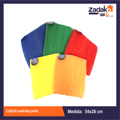 CC65X30 CUADRITELA JUMBO 28X54 CON 1 PZ O CAJA CON 100 PZS