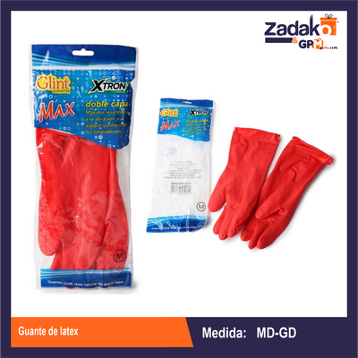 XT81367 GUANTE DE LATEX MD-GD CON 1 PZ O CAJA CON 240 PZS