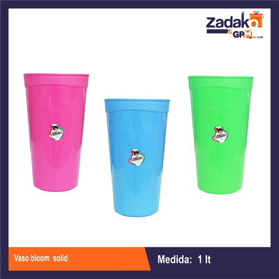 AIT-012S VASO BLOOM 1LT SOLID CON 1 PZ O CAJA CON 36 PZS