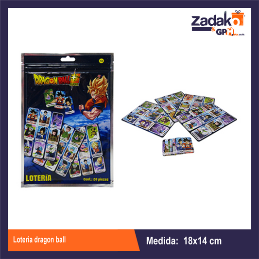 J-LT1 LOTERIA DRAGON BALL CON 1 PZ O CAJA CON 240 PZS
