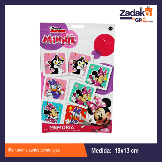 MEMORAMA VARIOS  PERSONAJES CON 1 PZ O CAJA CON 144 PZS