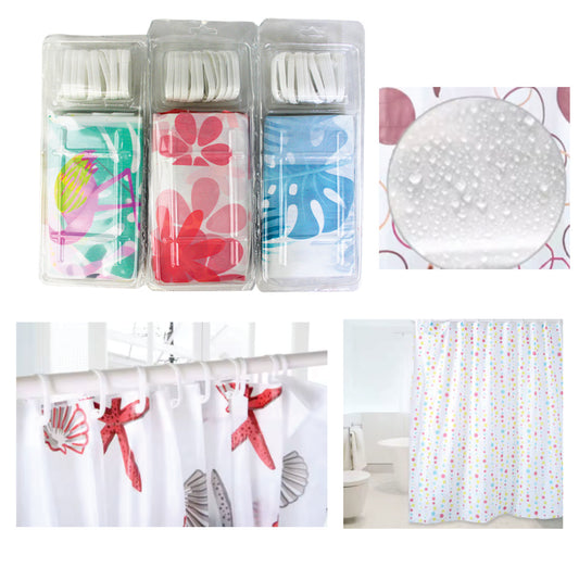 GPM-2686 ZH-0086 CORTINA PARA BAÑO, CON 1 PZ O CAJA CON 100 PZS