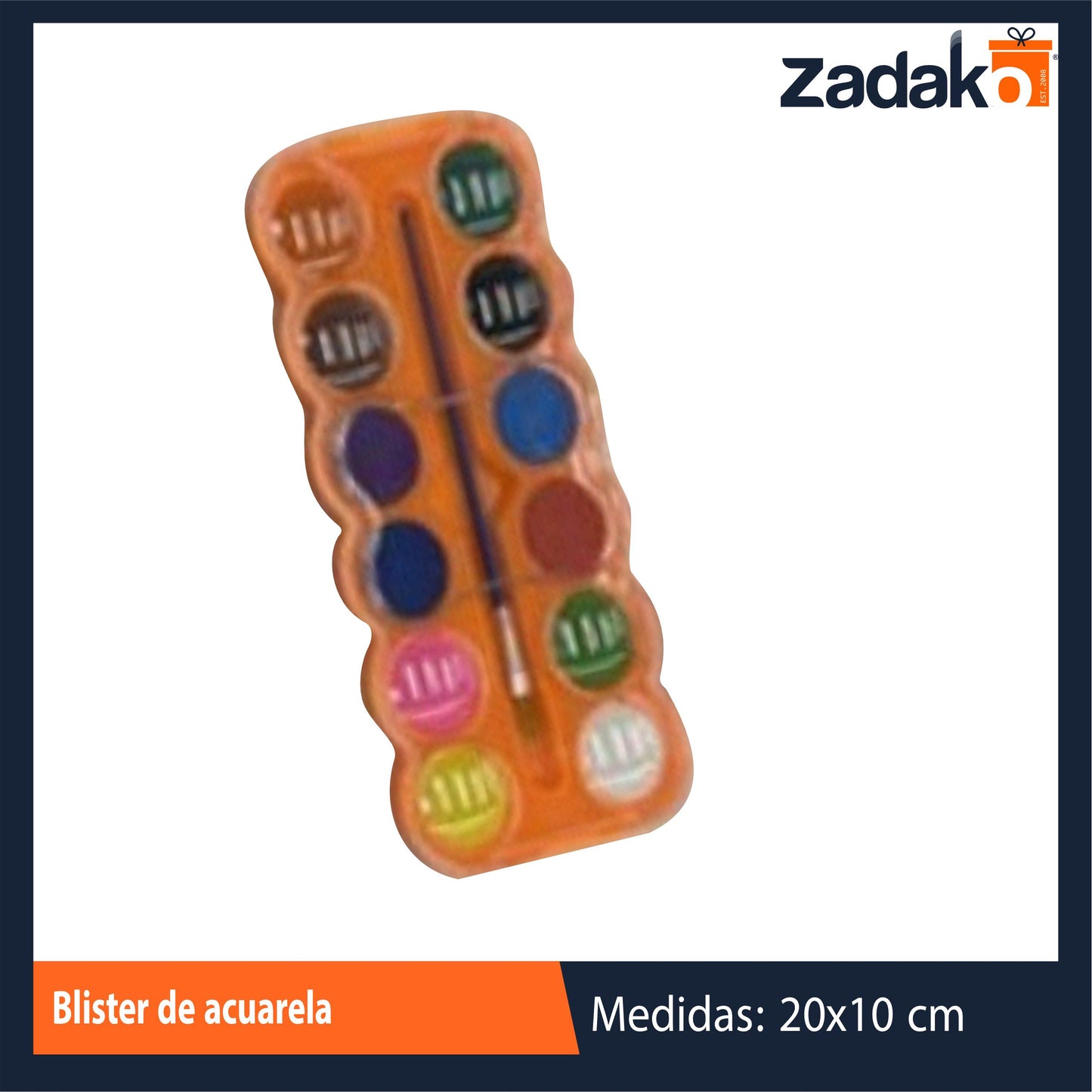 HFY-11704 BLISTER DE ACUARELA CON 1 PZ O CAJA CON 144 PZS