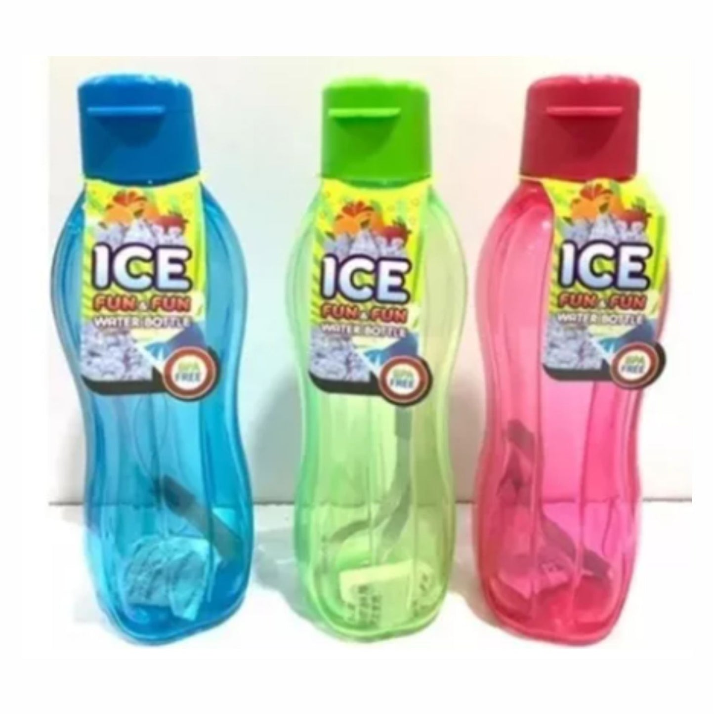 GPM-2932 BOTE DE AGUA ICE DE VARIOS COLORES  CON 1 PZ  O CAJA CON 80 PZS