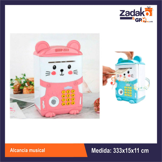 N-GPM-8592  ZK-8008 ALCANCIA MUSICAL CON 1 PZ O CAJA CON 48 PZS