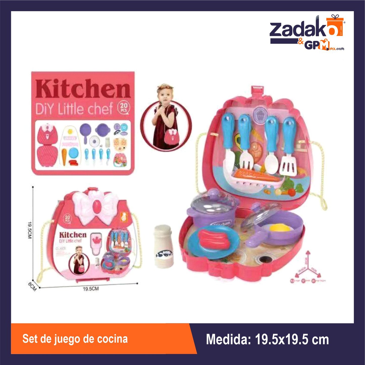 ZJ-1729 SET DE JUEGO DE COCINA CON 1 PZ O CAJA CON 96 PZS