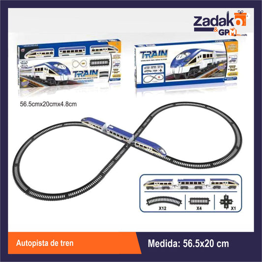 ZJ-1719 AUTOPISTA DE TREN CON 1 PZ O CAJA CON 48 PZS
