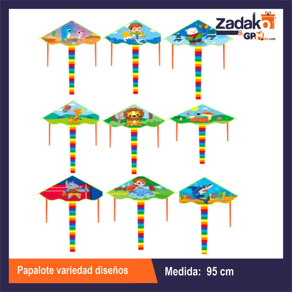 HFY-11049 PAPALOTE VARIEDAD DISEÑOS CON 1 PZ O CAJA CON 300 PZS