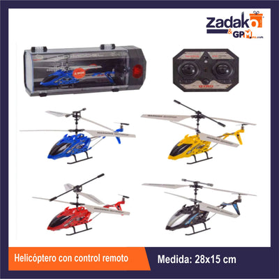 ZT-0428 HELICOPTERO CON CONTROL REMOTO CON 1 PZ, O CAJA CON 24 PZS