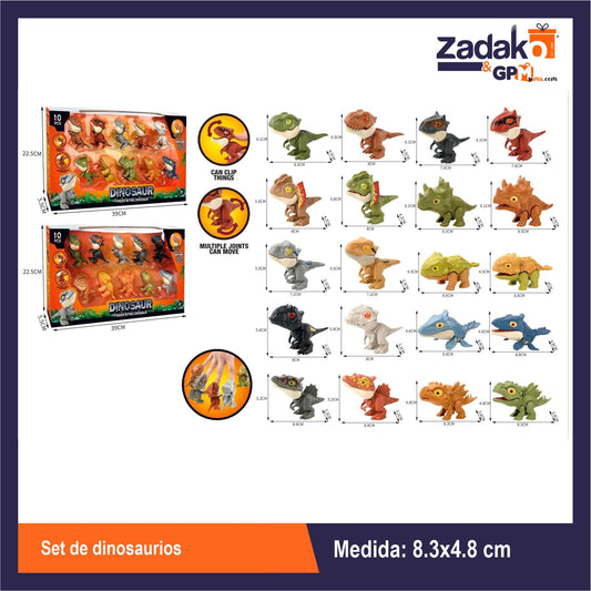 ZJ-2420 SET DE DINOSAURIOS CON 1 PZ O CAJA CON 48 PZS