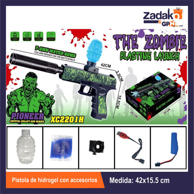 ZT-0580 PISTOLA DE HIDROGEL CON ACCESORIOS CON 1 PZ O CAJA CON 36 PZS