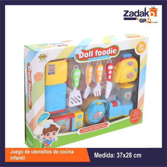 ZJ-1575 JUEGO DE UTENSILIOS DE COCINA INFANTIL CON 1 PZ O CAJA CON 24 PZS