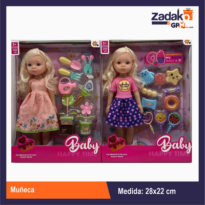 ZT-0503 MUÑECA CON ACCESORIOS CON 1 PZ O CAJA CON 48 PZS