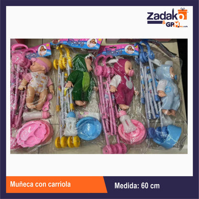 ZT-0506 MUÑECA CON CARRIOLA CON 1 PZ O CAJA CON 24 PZS