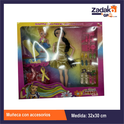 ZT-0517 MUÑECA CON ACCESORIOS CON 1 PZ O CAJA CON 48 PZS