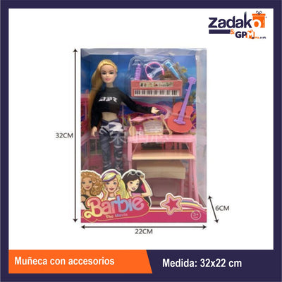 ZT-0541 MUÑECA CON ACCESORIOS CON 1 PZ O CAJA CON 60 PZS