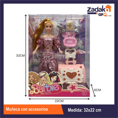 ZT-0544 MUÑECA CON ACCESORIOS CON 1 PZ O CAJA CON 60 PZS