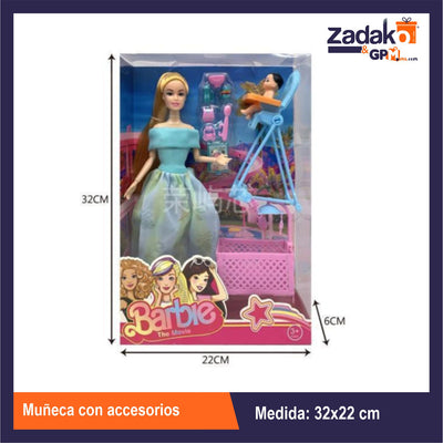 ZT-0547 MUÑECA CON ACCESORIOS CON 1 PZ O CAJA CON 60 PZS