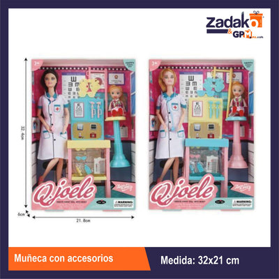 ZT-0552 MUÑECA CON ACCESORIOS CON 1 PZ O CAJA CON 60 PZS