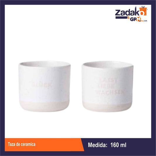 AW-0710 TAZA DE CERAMICA CON 1 PZ O CAJA CON 72 PZS