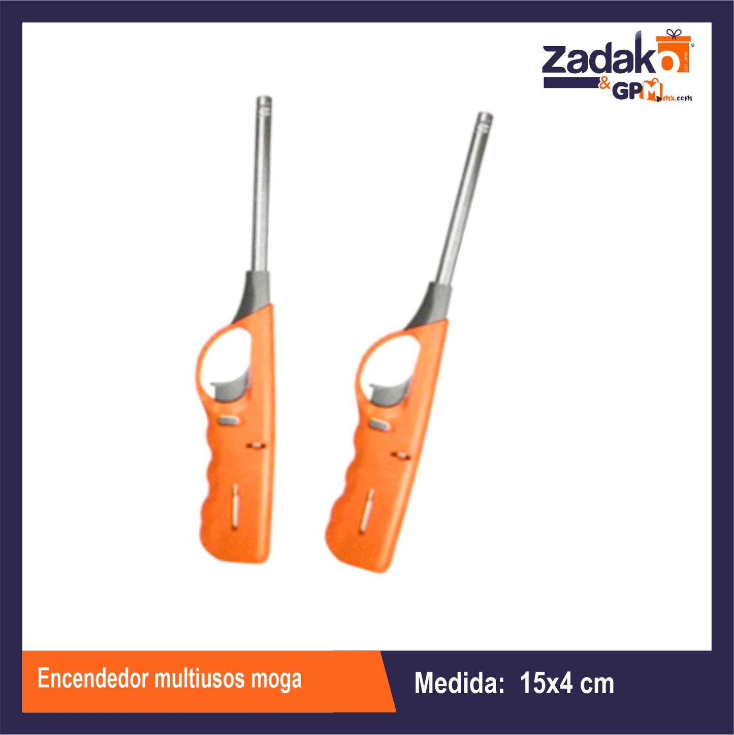 NA981 ENCENDEDOR MULTIUSOS MOGA CON 1 PZ O CAJA CON 120 PZS