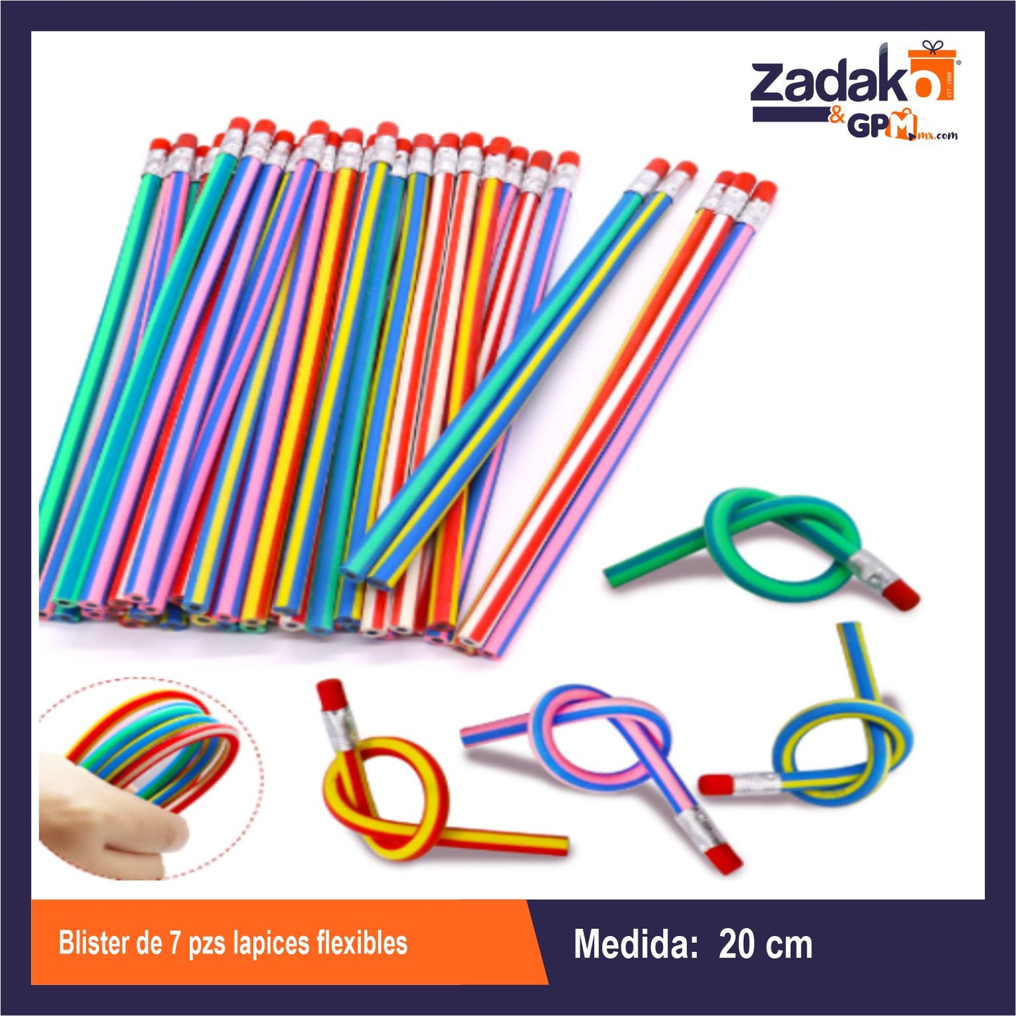 C-998-39 BLISTER DE 7 PZS LAPICES FLEXIBLES CON 1 PZ O CAJA CON 120 PZS