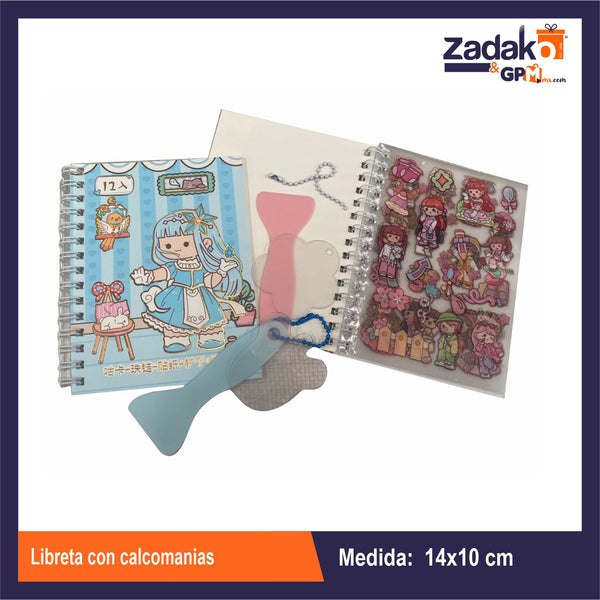 HFY-12080 LIBRETA ESTAMPADA CON 1 PZ O CAJA CON 1152 PZS