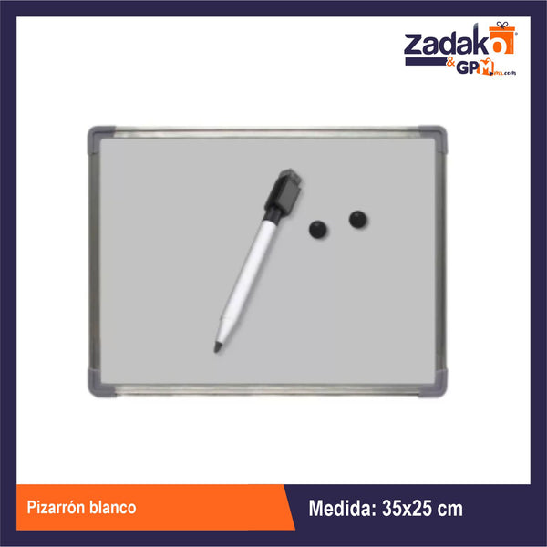GPM-8918 HFY-10708 PIZARRON BLANCO 25x35CM  CON 1 PZ O CAJA CON 72 PZS