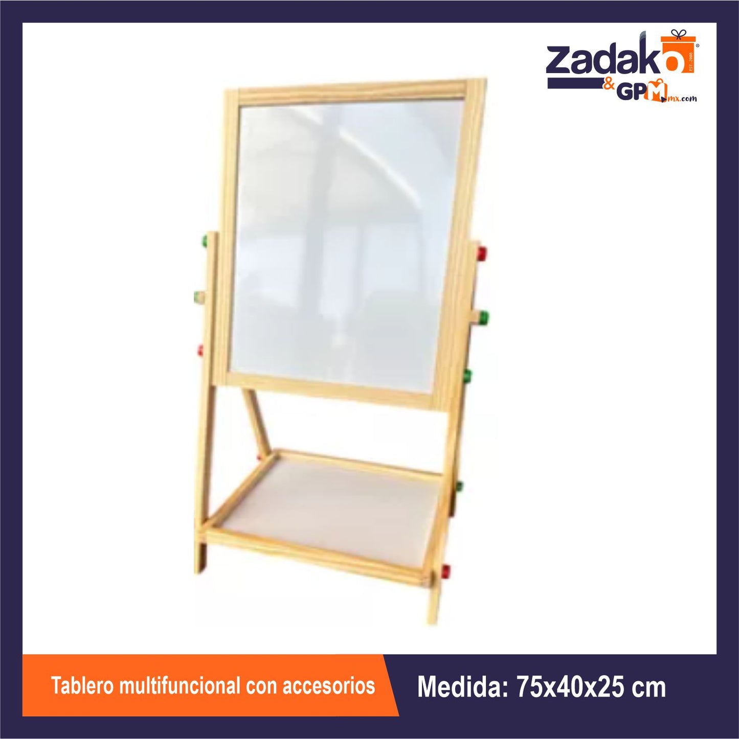 HFY-13062 TABLERO MULTIFUNCIONAL CON ACCESORIOS 40*27*75 CM CON 1 PZ O CAJA CON 15 PZS