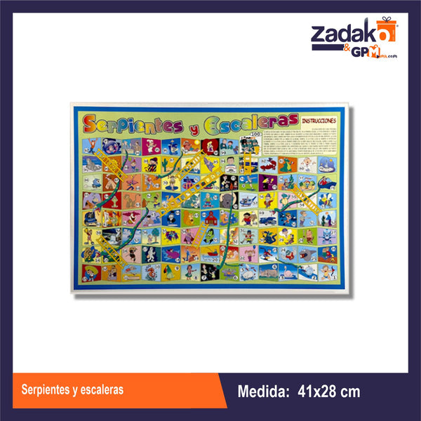 SERPIENTES Y ESCALERAS CON 1 PZ  O CAJA CON 100 PZS