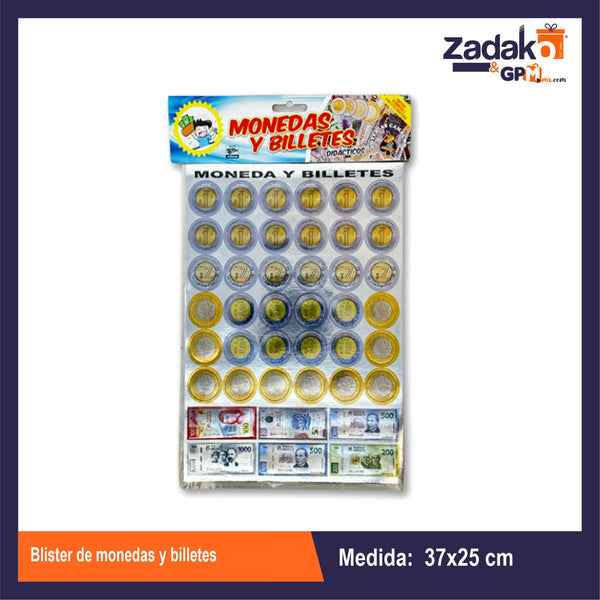 N-GPM-9211  BLISTER DE MONEDAS Y BILLETES CON 1 PZ O CAJA CON 150 PZS