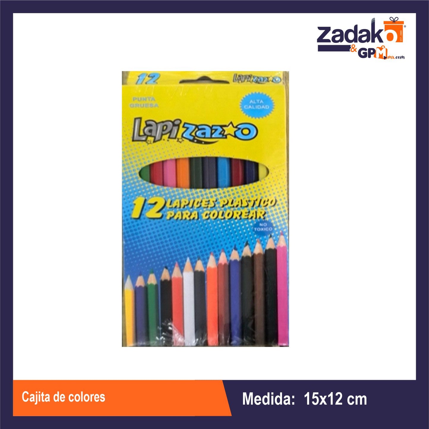 C-998 CAJITA DE COLORES CON 1 PZ O CAJA CON 240 PZS