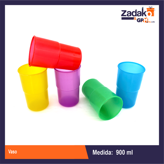 N-GPM-9312  VASO 900 ML CON 1 PZ O CAJA CON 100 PZS