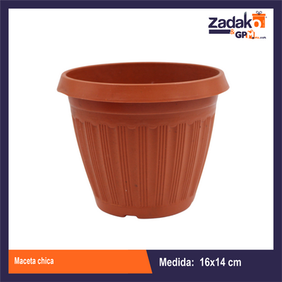 MACETA CHICA CON 1 PZ O CAJA CON 50 PZS