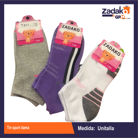 TIN  SPORT DAMA, CON 1 PZS, O CAJA CON 480 PZS