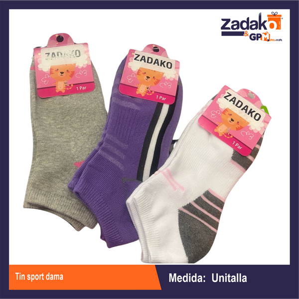 TIN  SPORT DAMA, CON 1 PZS, O CAJA CON 480 PZS