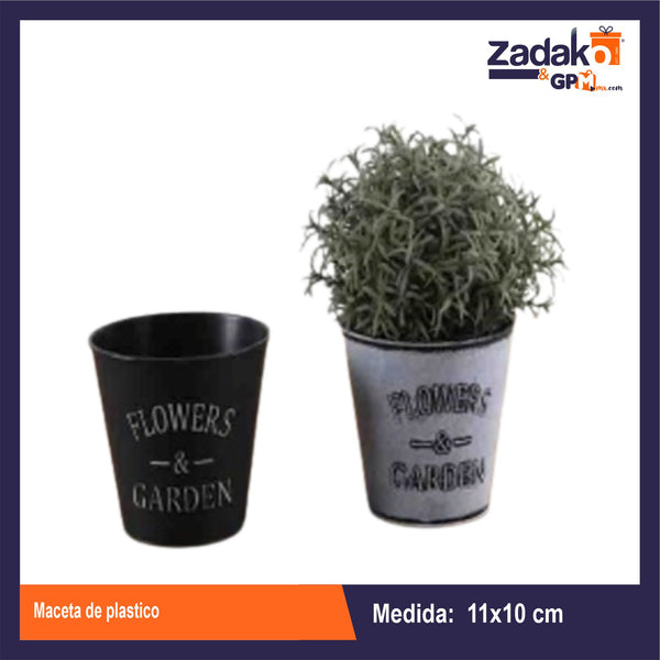 AM-0425-1 MACETA DE PLASTICO CON 1 PZ O CAJA CON 360 PZS