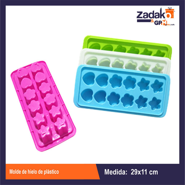 AK-4652C MOLDE DE HIELO DE PLASTICO CON 20 PZS O CAJA CON 16 PQTS