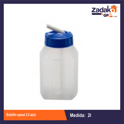 BOTELLIN SPOUT 2.0 AZUL CON 1 PZ O CAJA CON 12 PZS