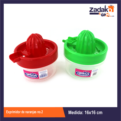 EXPRIMIDOR DE NARANJAS NO.2, CON 1 PZ O CAJA CON 12 PZS