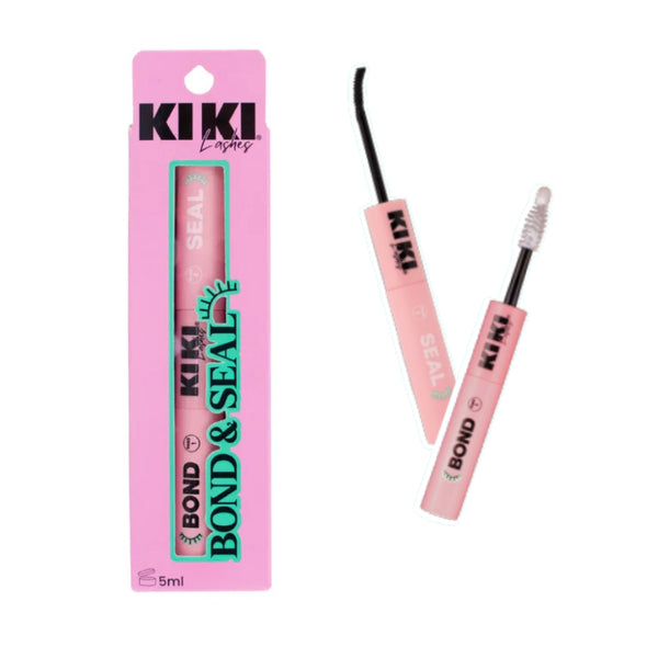 KBAS100 BOND & SEAL KIKI LASHES PEGAMENTO PARA PESTAÑAS DOBLE 5ml, PAQUETE CON 12 PZS