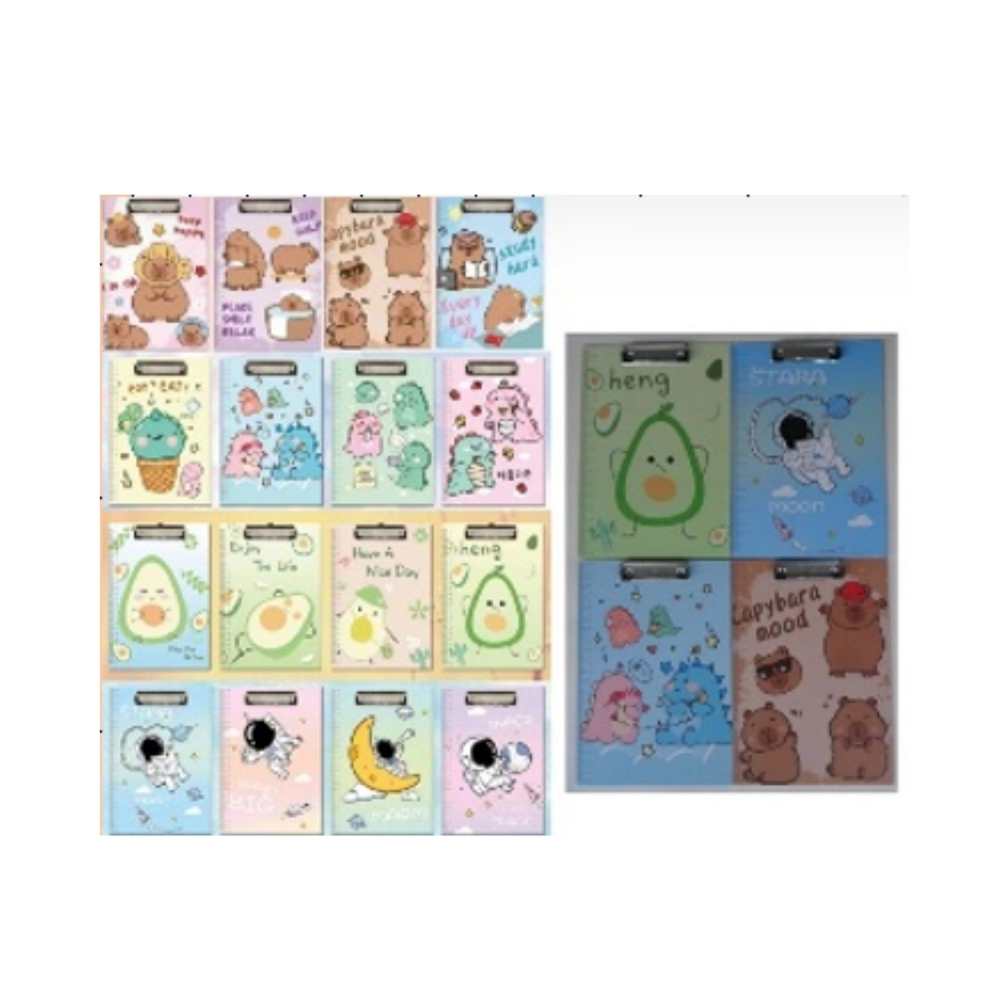 UE-2050A-8 MINI TABLA SUJETADOCUMENTOS 22x30 CM CON 1 PZ O CAJA CON 200 PZS